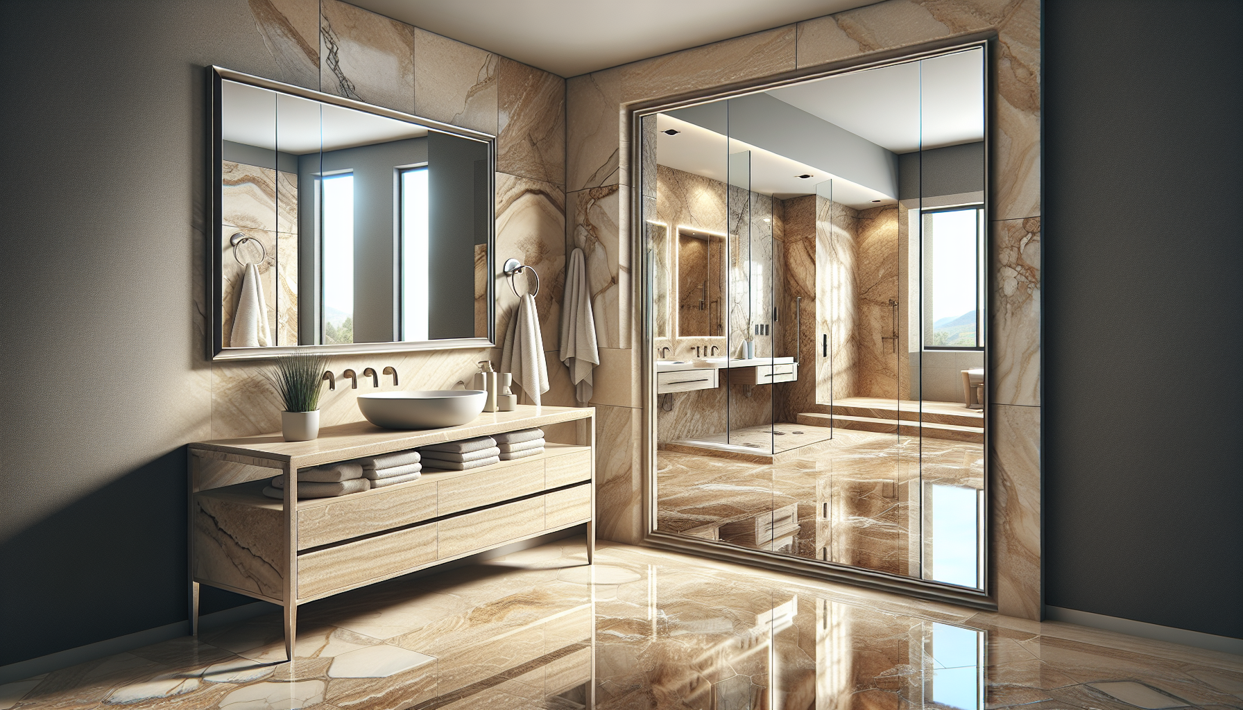 découvrez les avantages du travertin pour l'aménagement de votre salle de bain et trouvez la réponse à la question : pourquoi choisir le travertin pour votre salle de bain ?